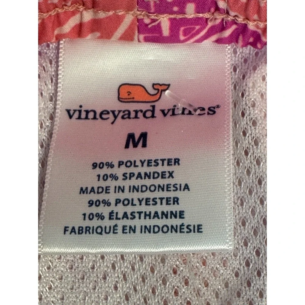 NWoT Vineyard‎ Vines Men's 7 Inch Printed Chappy Swim Trunks M Pink Fish Print
